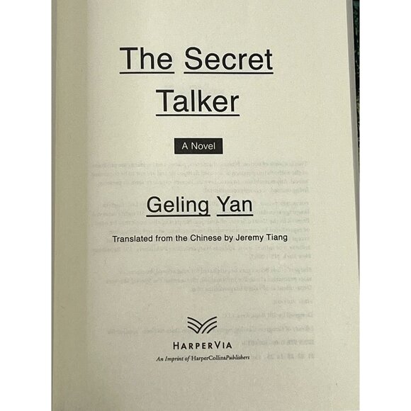 The Secret Talker Geling Yan Hardcover Suspense Mystery Thriller - Picture 4 of 5